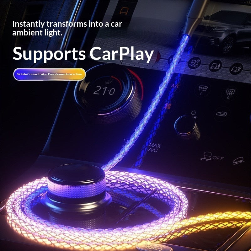RGB Colorful Data Cable Luminous Charging Cable