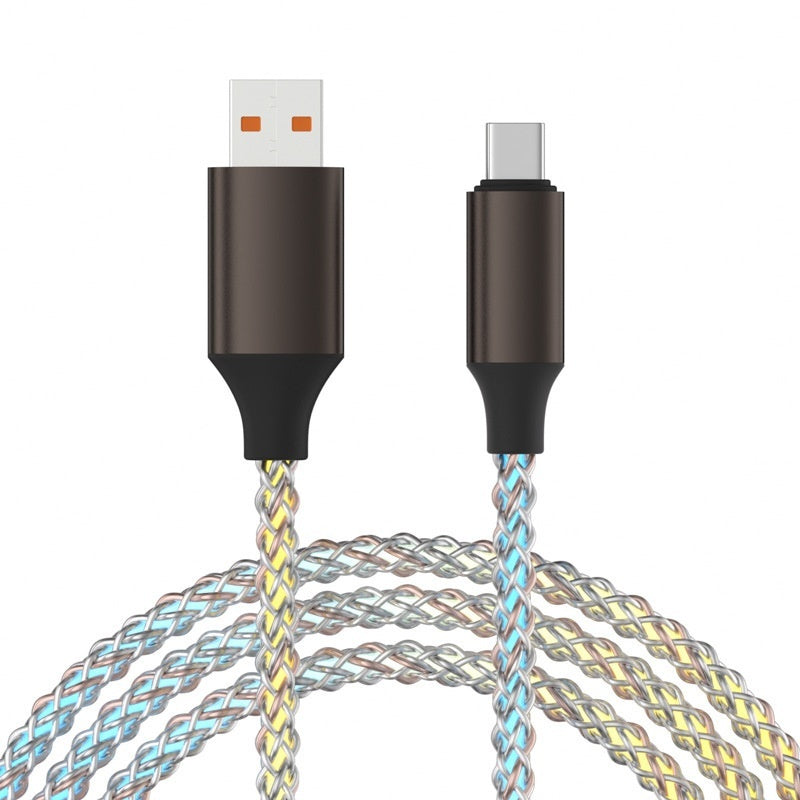 RGB Colorful Data Cable Luminous Charging Cable